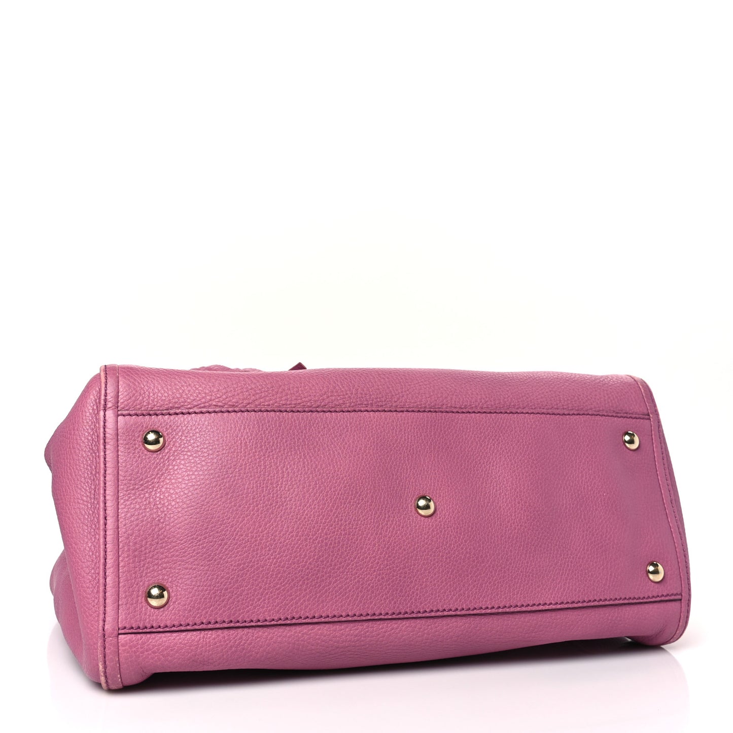 Pebbled Calfskin Medium Soho Shoulder Bag Fresia Rose