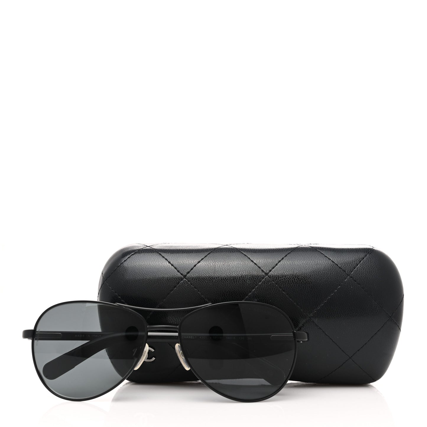 Metal Aviator CC Sunglasses 4201 Black