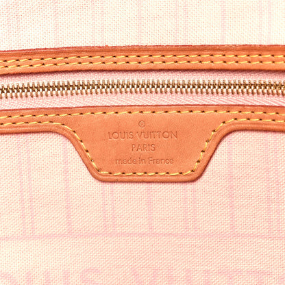 Louis Vuitton Damier Azur Neo Neverfull MM Rose Ballerine 7 of 12