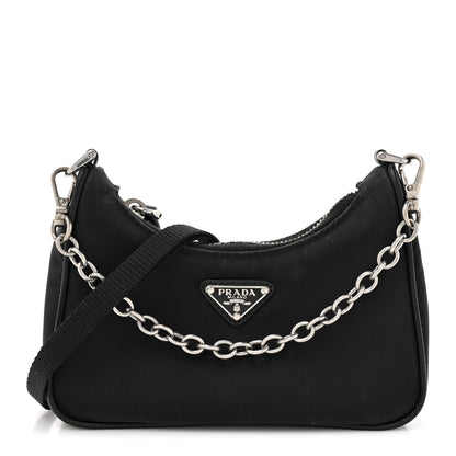 Prada Tessuto Nylon Mini Re-Edition 2000 Shoulder Bag Black 1 of 10