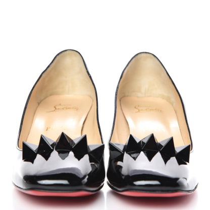 Christian Louboutin Patent Pyramidam 45 Pumps 38 Black 2 of 8
