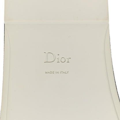 Christian Dior Calfskin Marina Slides 39.5 Black Rose 8 of 9