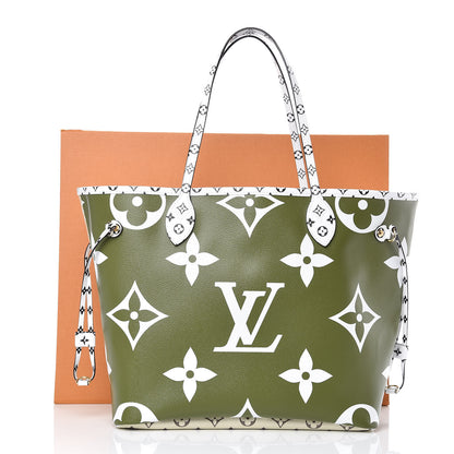 Louis Vuitton Monogram Giant Neverfull MM Kaki 11 of 11