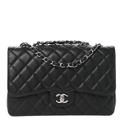 Chanel Caviar Quilted Jumbo Single Flap Black 1 of 10