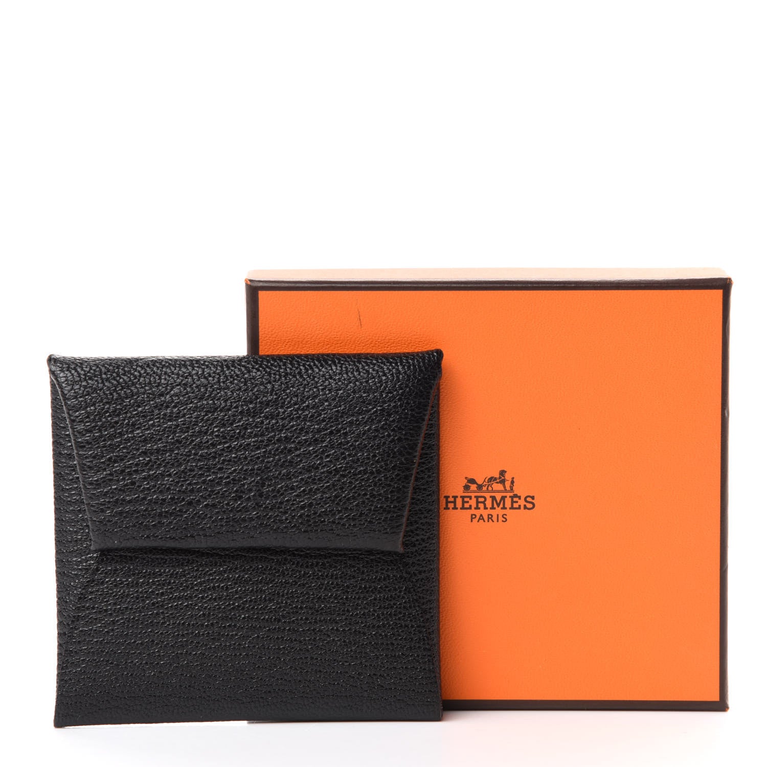 Hermes Chevre Mysore Bastia Coin Purse Black 7 of 7