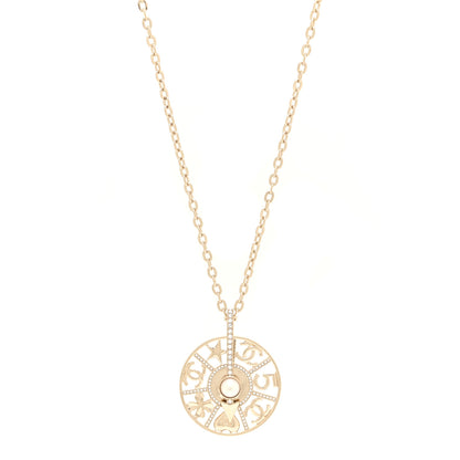 Chanel Crystal CC Lucky Charms Pendant Necklace Gold 1 of 5
