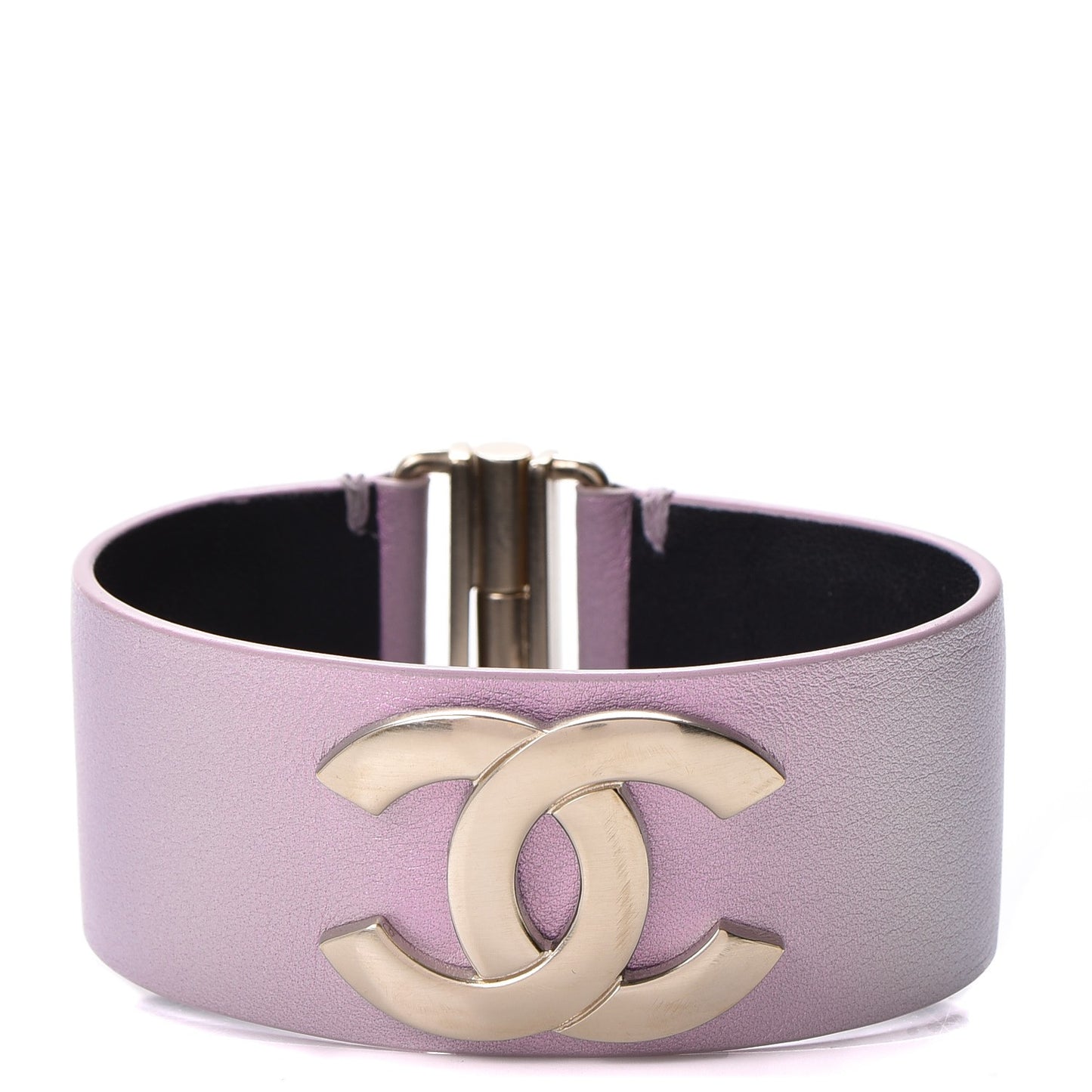 Calfskin CC Wide Cuff M Lilac