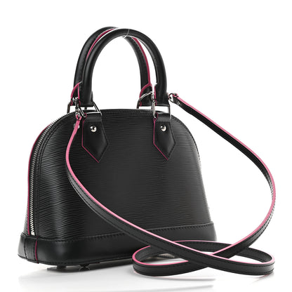 Louis Vuitton Epi Alma BB Black Hot Pink 3 of 8
