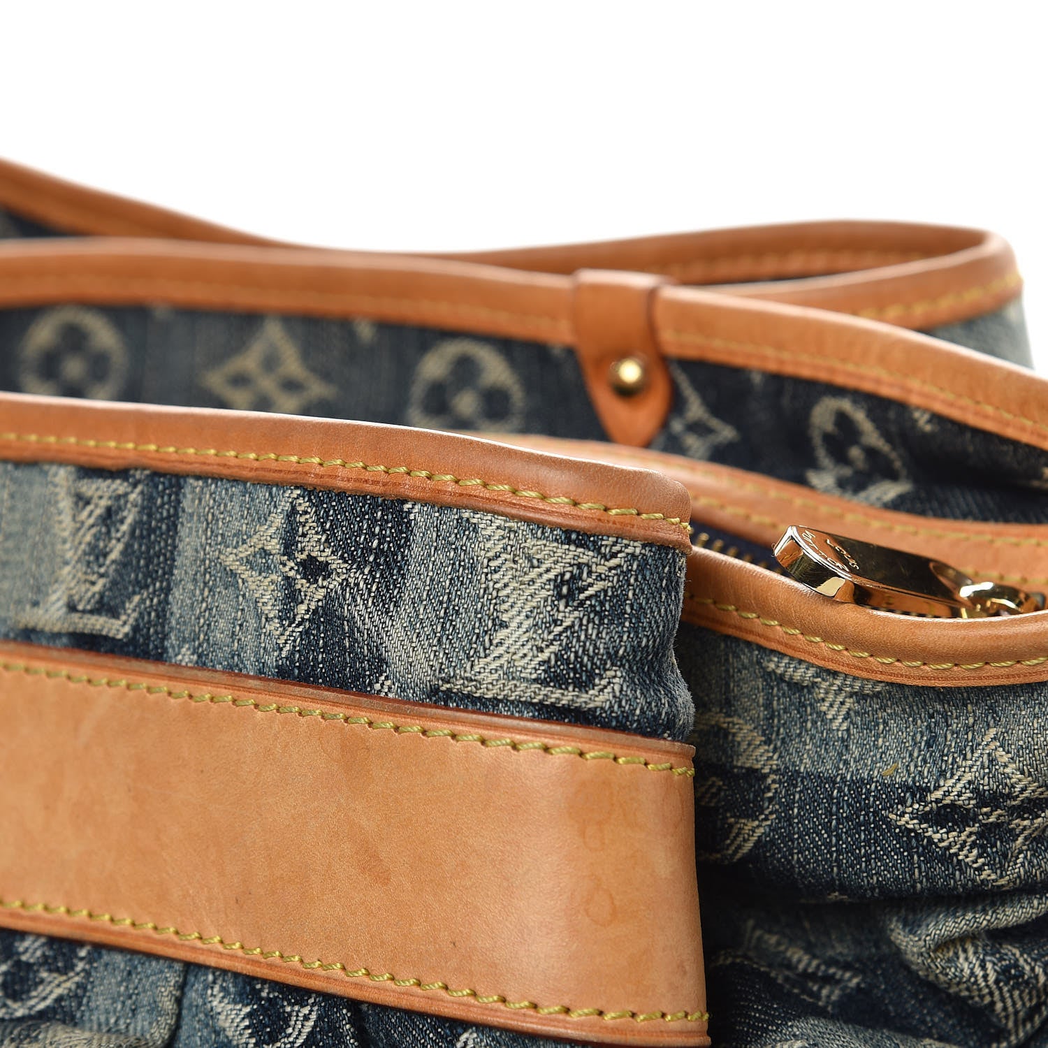 Louis Vuitton Denim Raye Porte Epaule MM 12 of 16