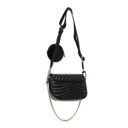 Louis Vuitton Calfskin New Wave Multi Pochette Black 3 of 8