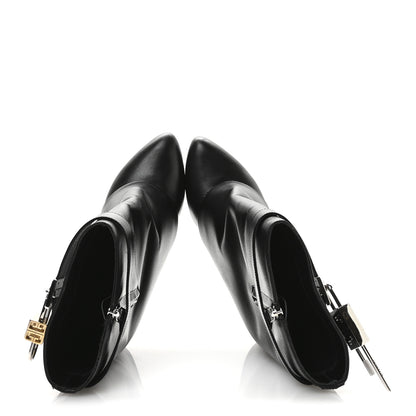 Givenchy Calfskin Shark Lock Ankle Boots 39 Black 2 of 8