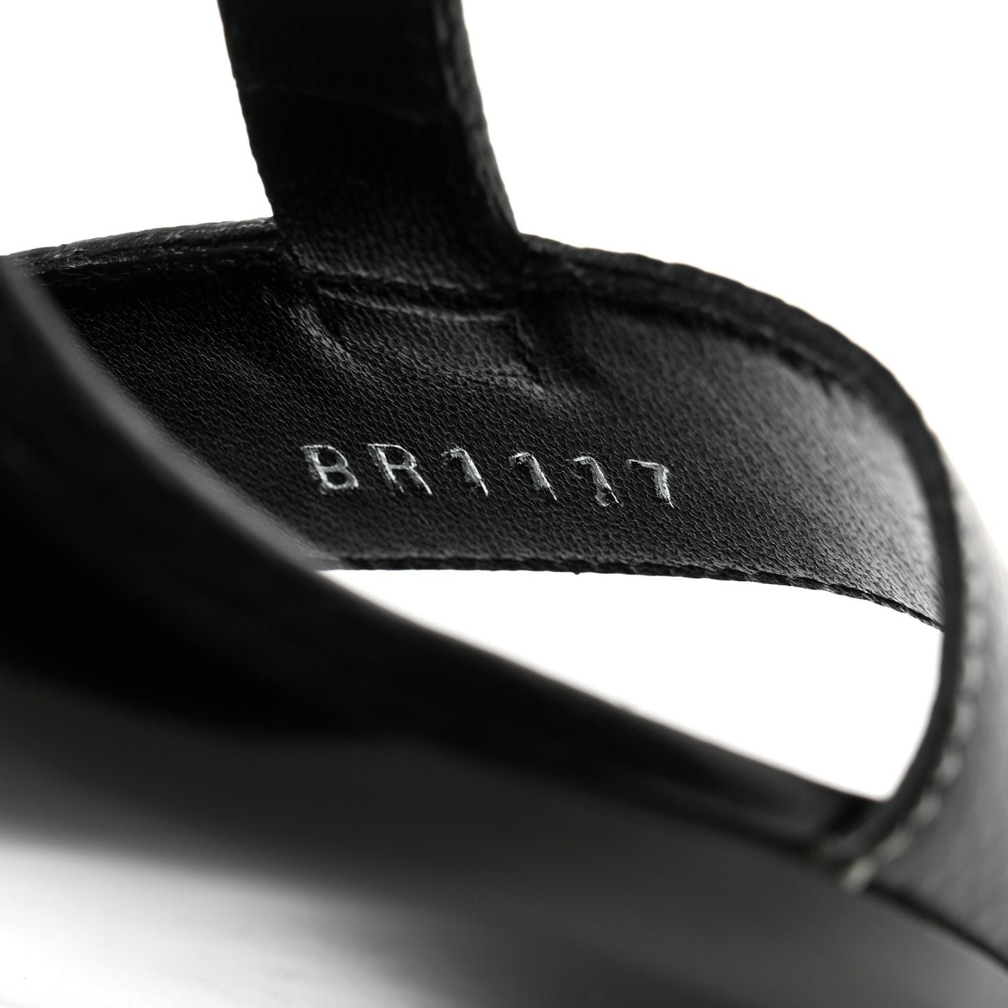 Grained Calfskin New Wave Sandals 38 Black