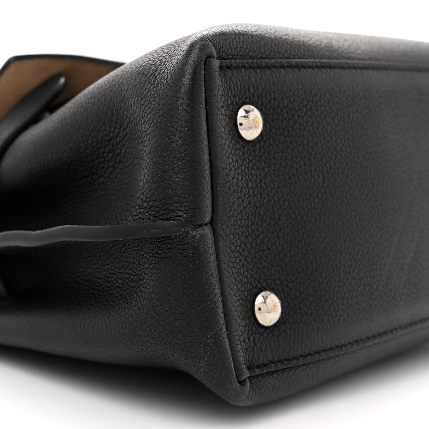 Louis Vuitton Calfskin Lockme Ever BB Black 8 of 18