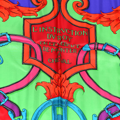 Hermes Silk L'Instruction Du Roy Scarf 140 4 of 6