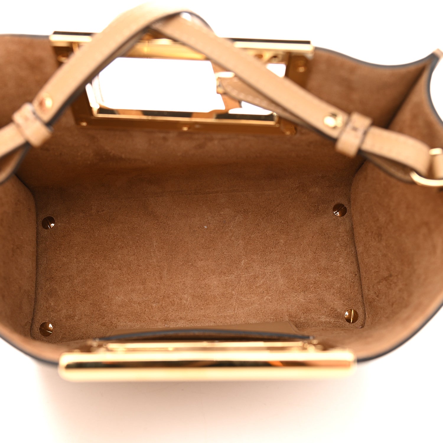 Fendi Vitello King Small Fendi Way Tote Miele Scuro 4 of 8