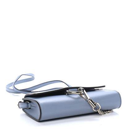 Chloe Suede Calfskin Mini Faye Shoulder Bag Washed Blue 3 of 8