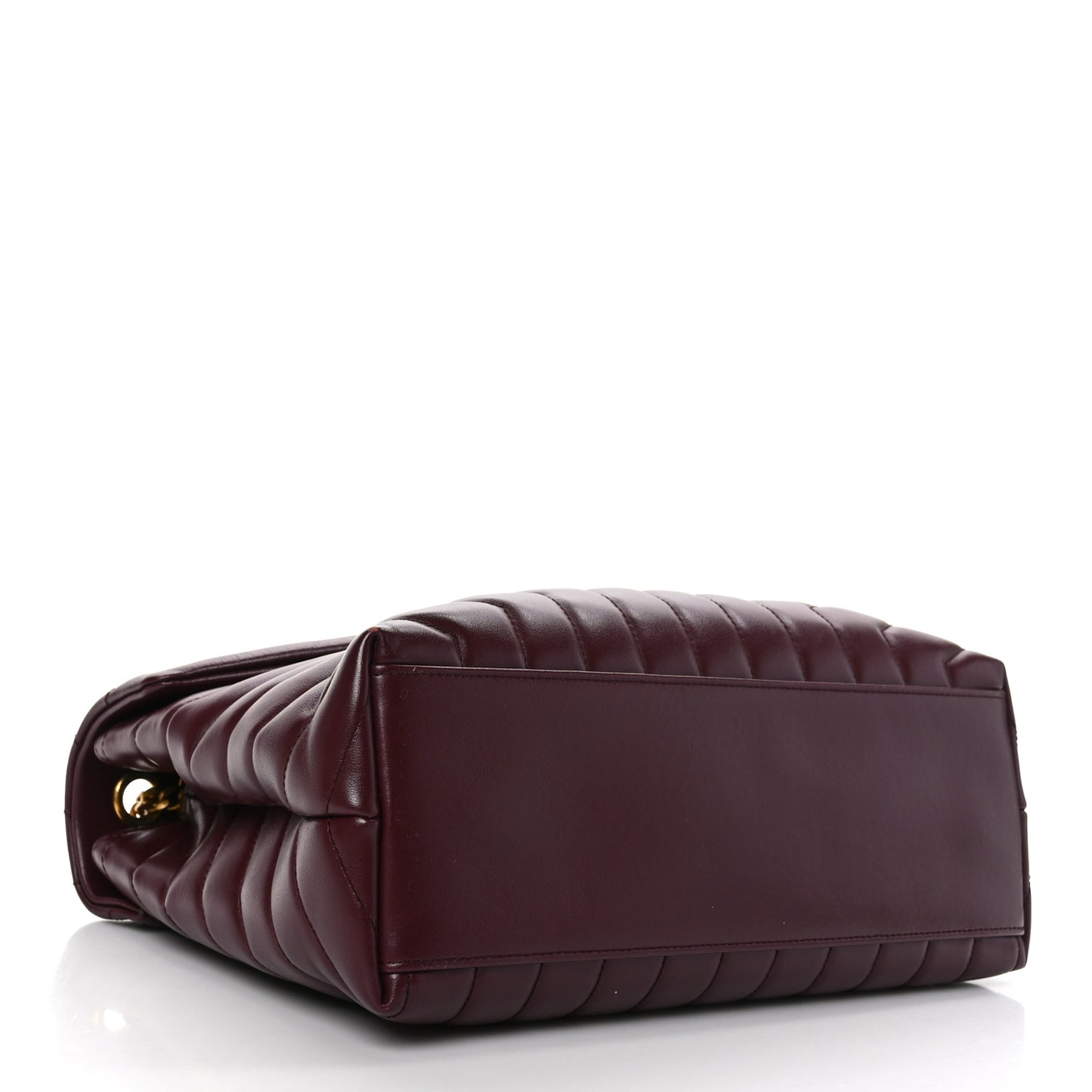 Calfskin Y Quilted Monogram Medium Loulou Chain Satchel Palissandre