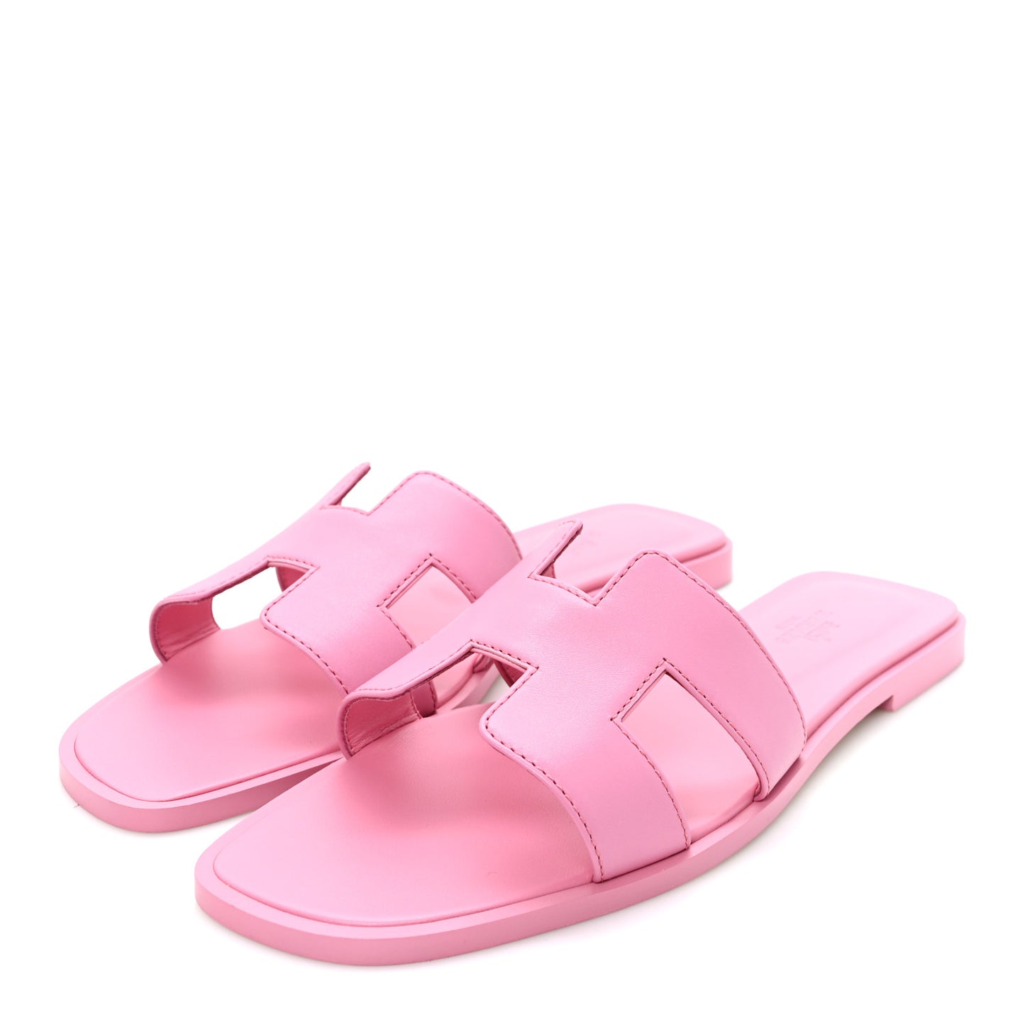 Box Calfskin Oran Sandals 37.5 Rose Petale