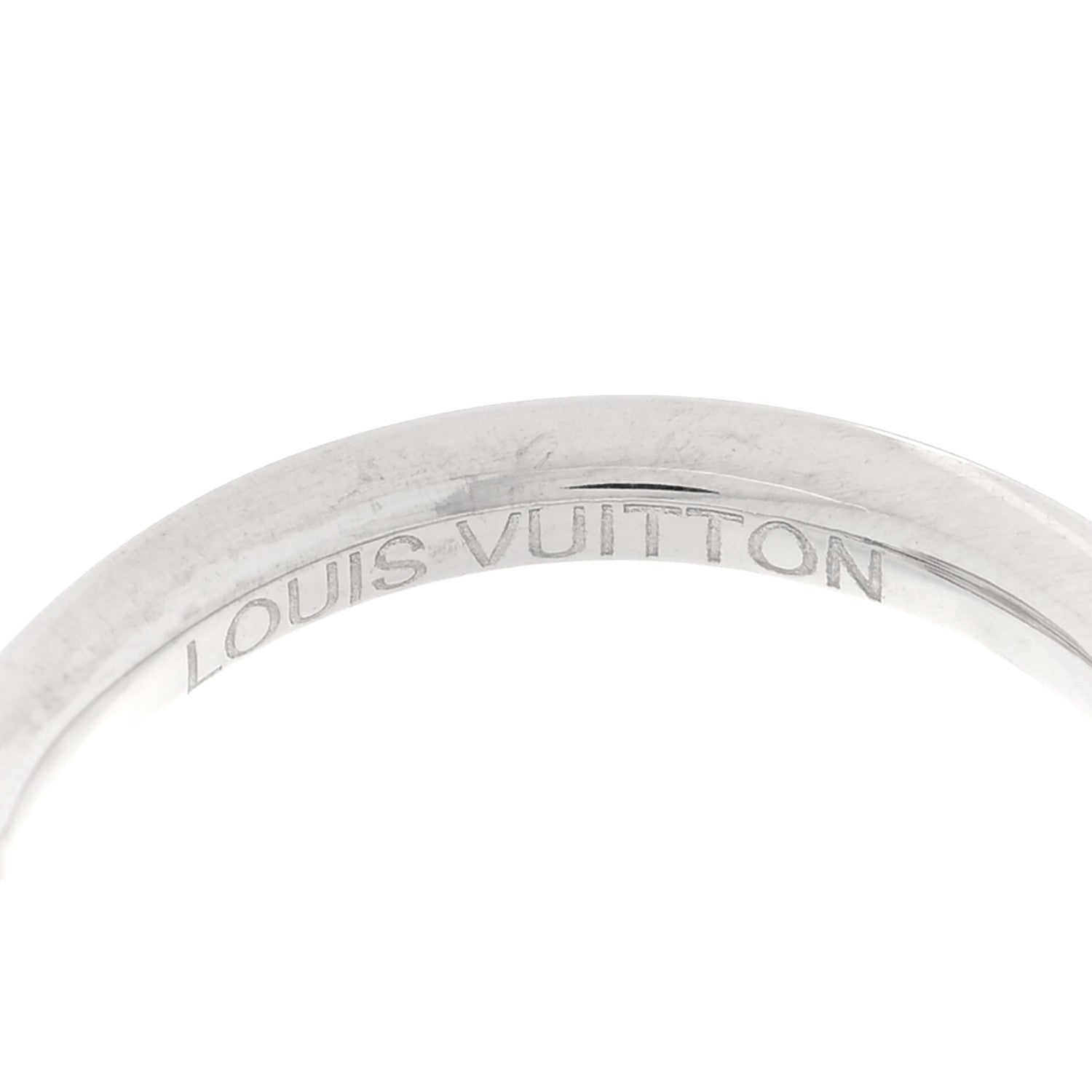 Louis Vuitton 18K White Gold Petite Fleur Ring 47 4 4 of 6