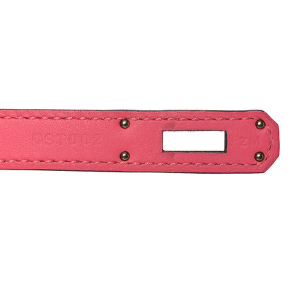 Hermes Swift Kelly Cut Clutch Pochette Rose Azalee 8 of 15