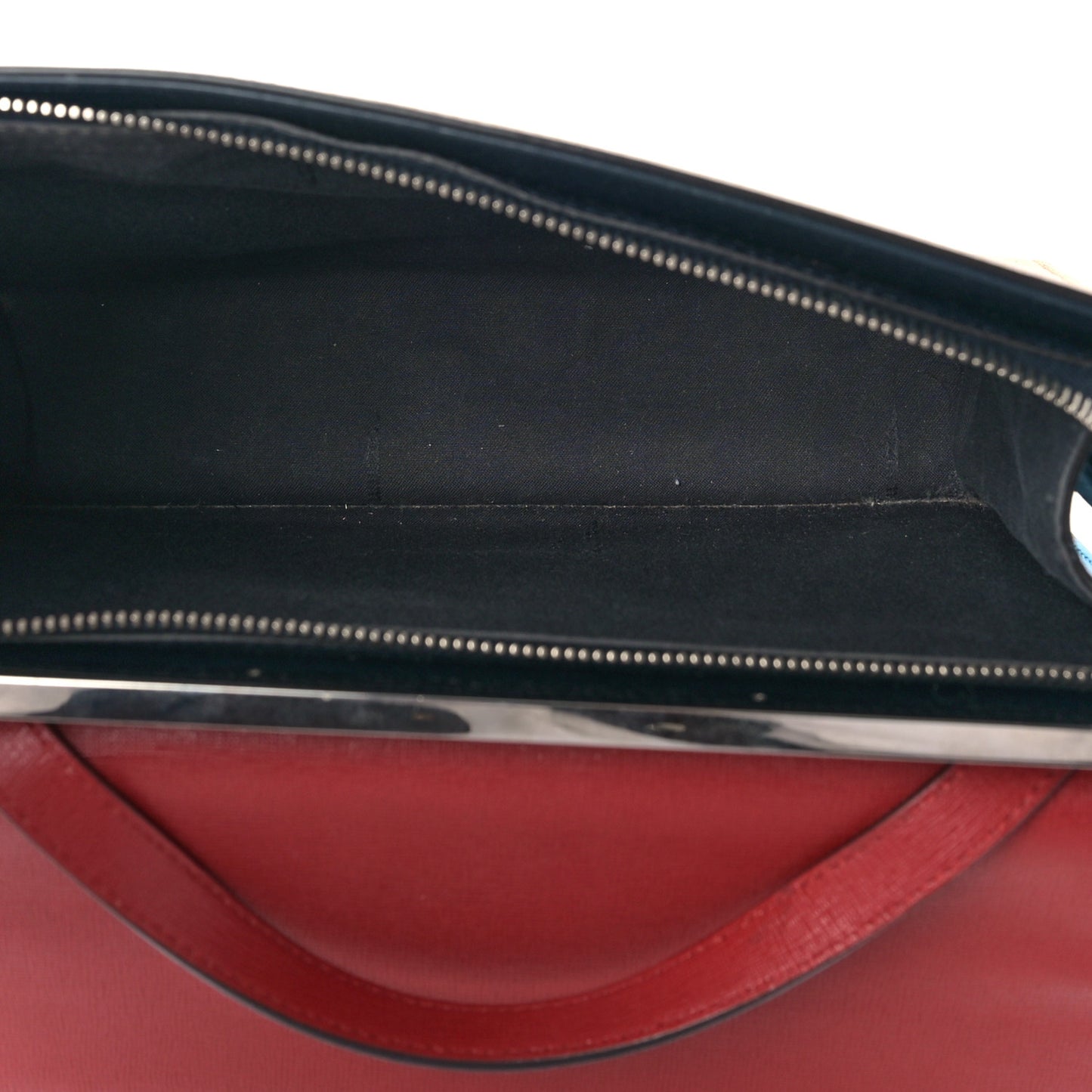 Vitello Elite Flamingo Colorblock Demi Jour Shoulder Bag Orzo Mattone Maldives