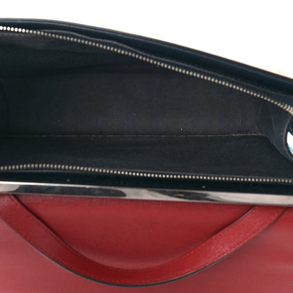 Fendi Vitello Elite Flamingo Colorblock Demi Jour Shoulder Bag Orzo Mattone Maldives 4 of 7