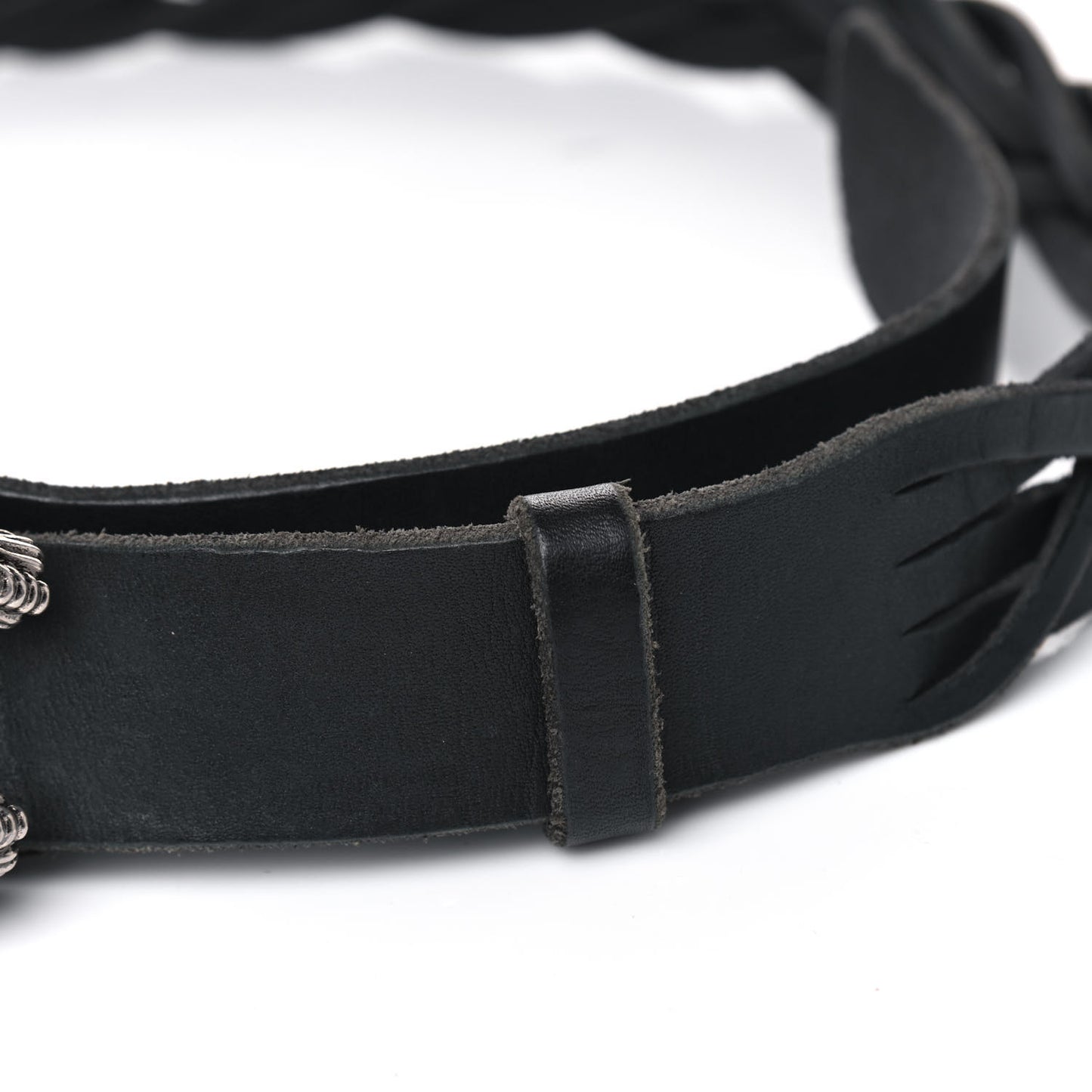 Calfskin Braided Dionysus Belt 95 38 Black