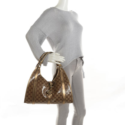 Gucci Crystal Monogram Medium Joy Shoulder Bag Bronze 2 of 10