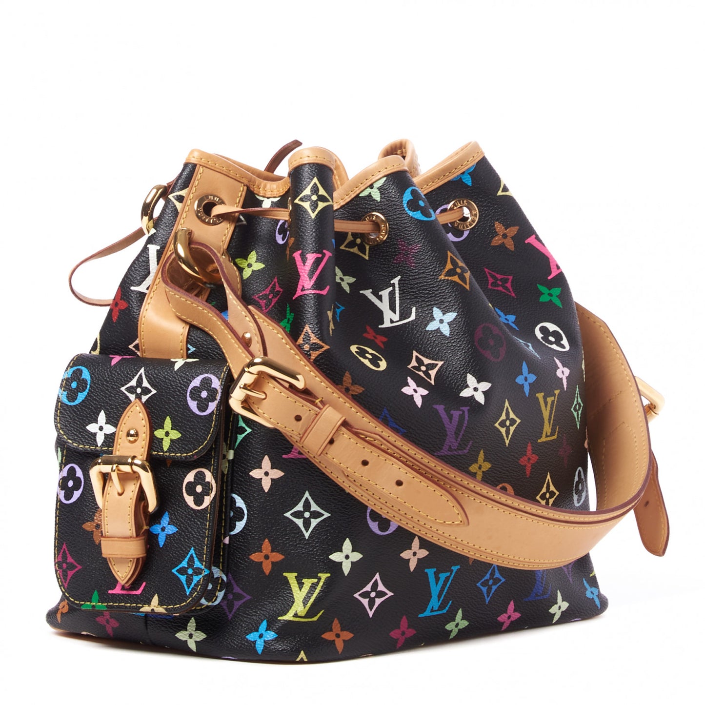 Monogram Multicolor Petit Noe Black