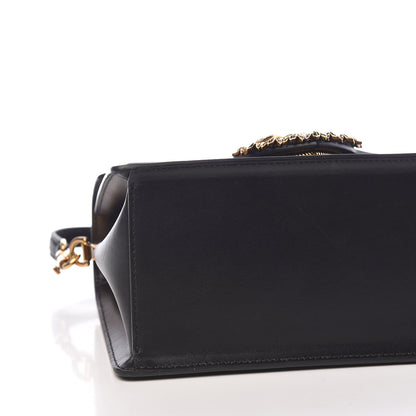 Dolce & Gabbana Smooth Calfskin Medium Devotion Envelope Top Handle Bag Black 7 of 9