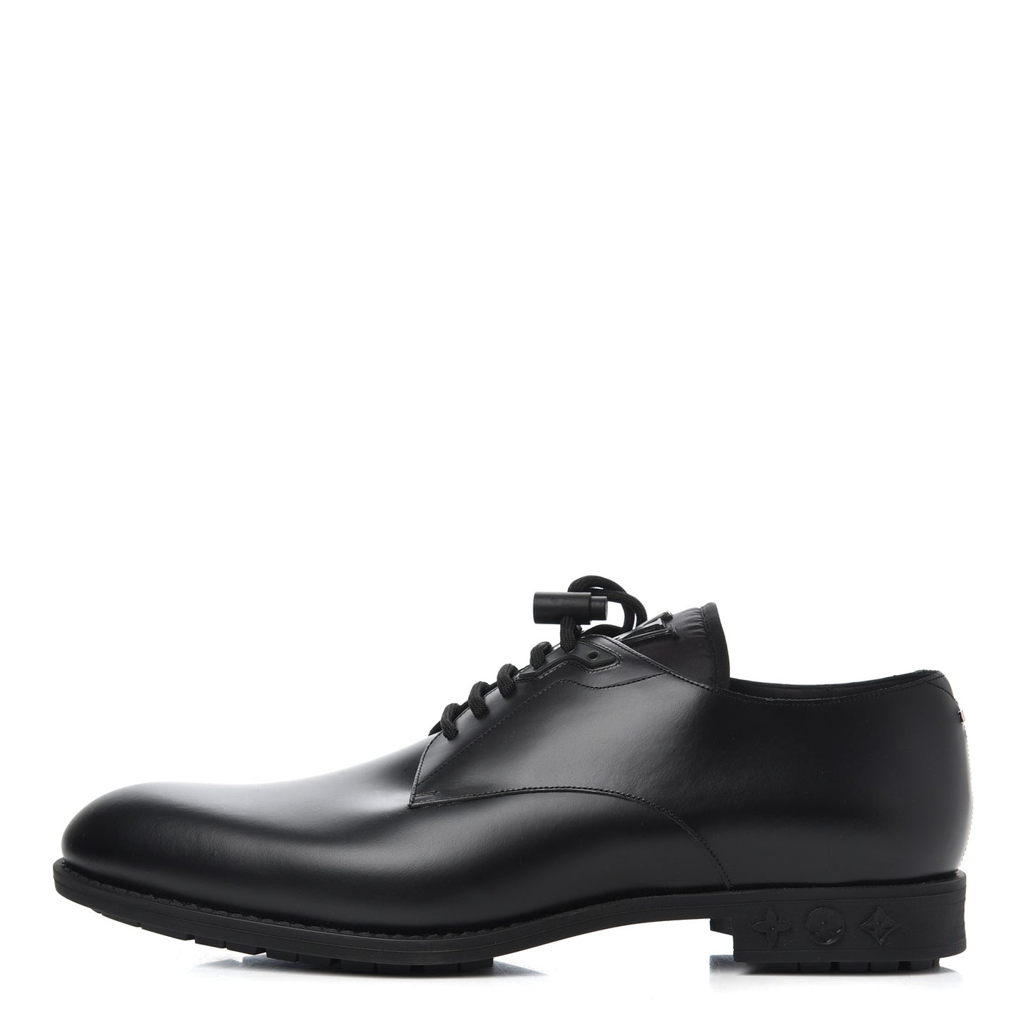Calfskin Mens Formal Derby Shoes 11 Black