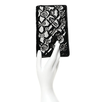 Chanel Patent Calfskin Lucky Symbols Yen Wallet Black 2 of 9