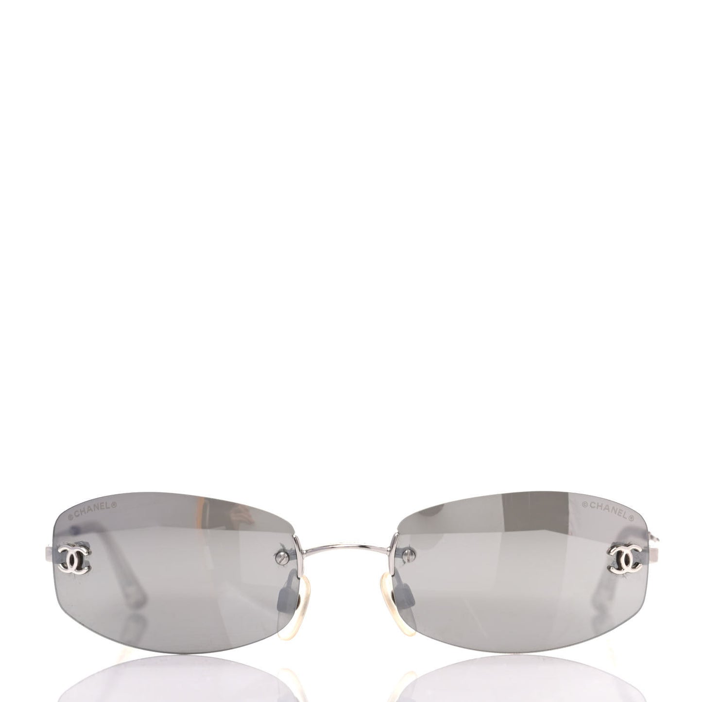 Metal Frameless Sunglasses 4002 Grey