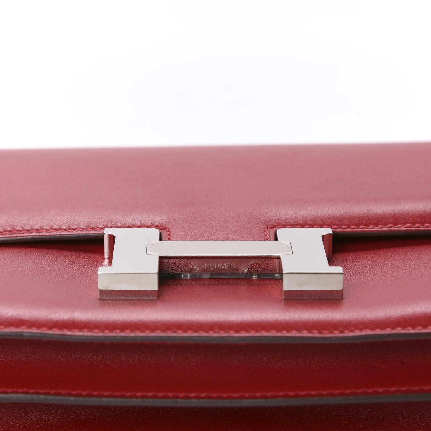 Hermes Tadelakt Constance 18 Rouge Vif 12 of 22
