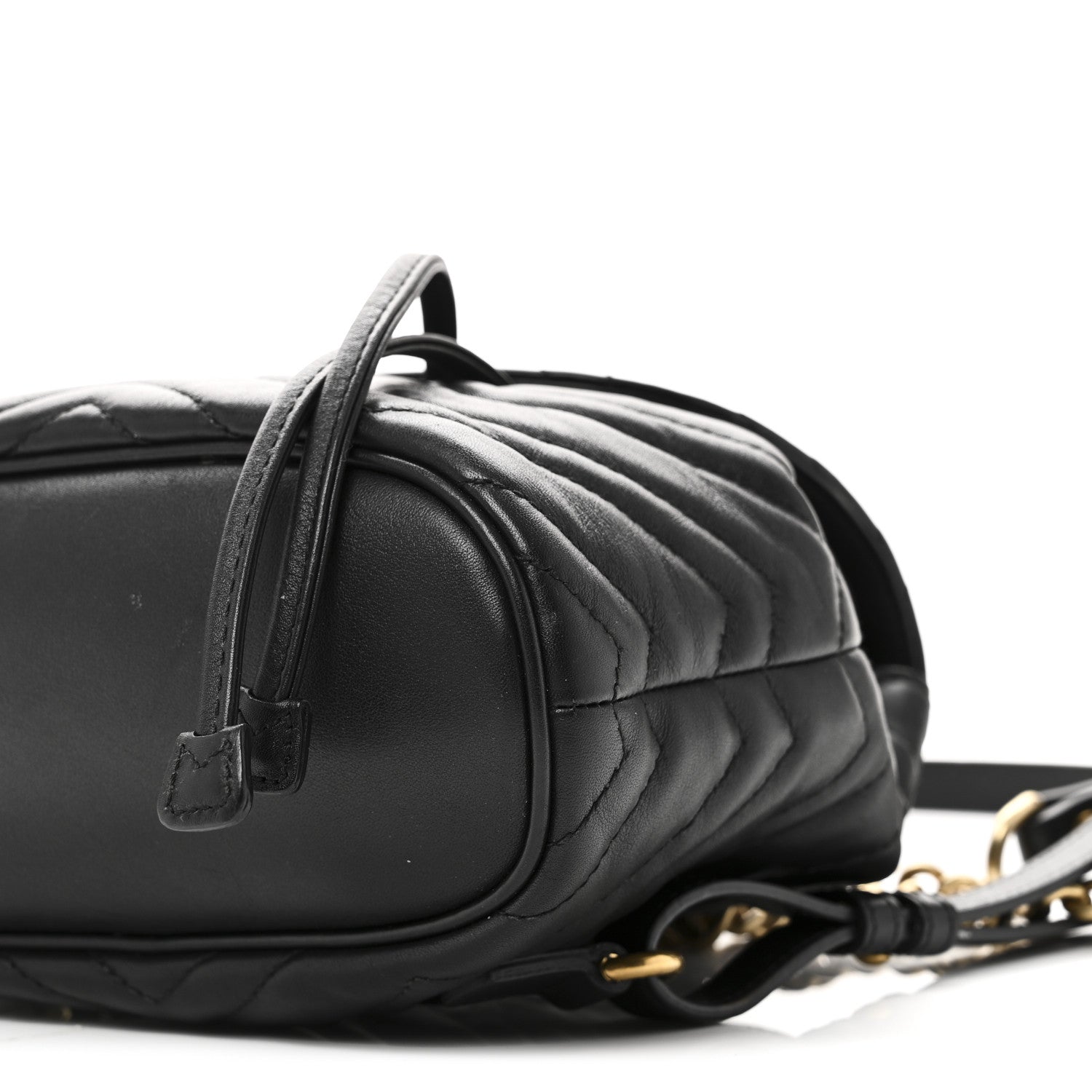 Gucci Calfskin Matelasse GG Marmont Flap Backpack Black 10 of 10