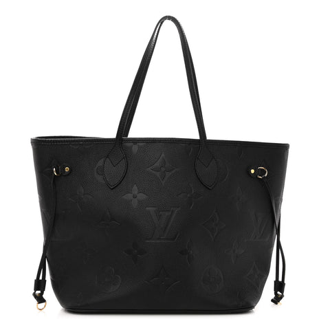LOUIS VUITTON Empreinte Monogram Giant Neverfull MM Black