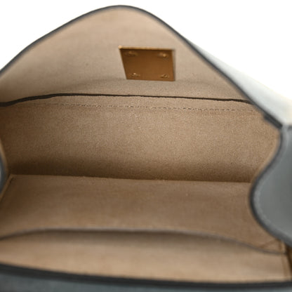Chloe Suede Smooth Calfskin Mini Drew Shoulder Bag Cloudy Blue 6 of 13