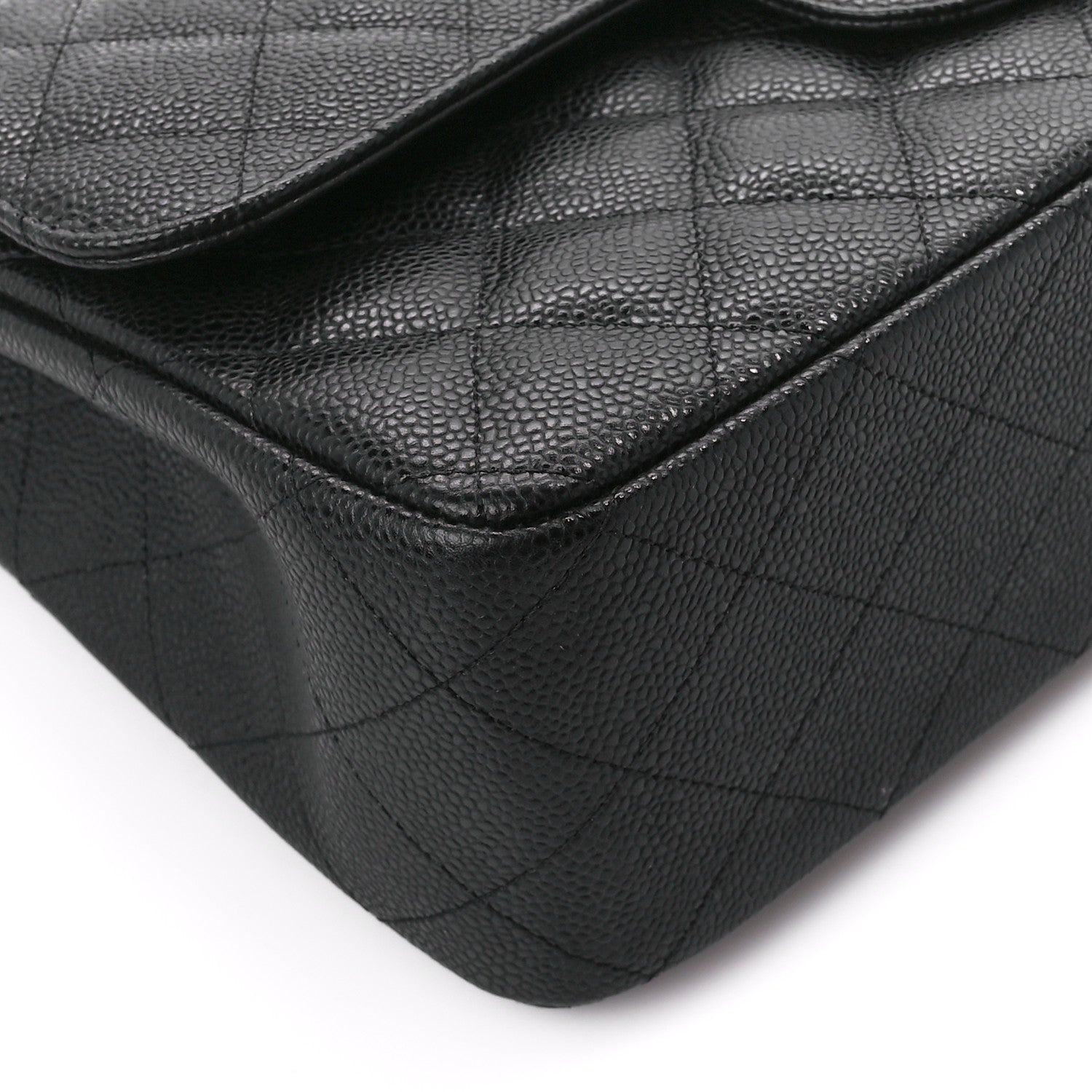 Chanel Caviar Quilted Jumbo Double Flap Black 10 of 12