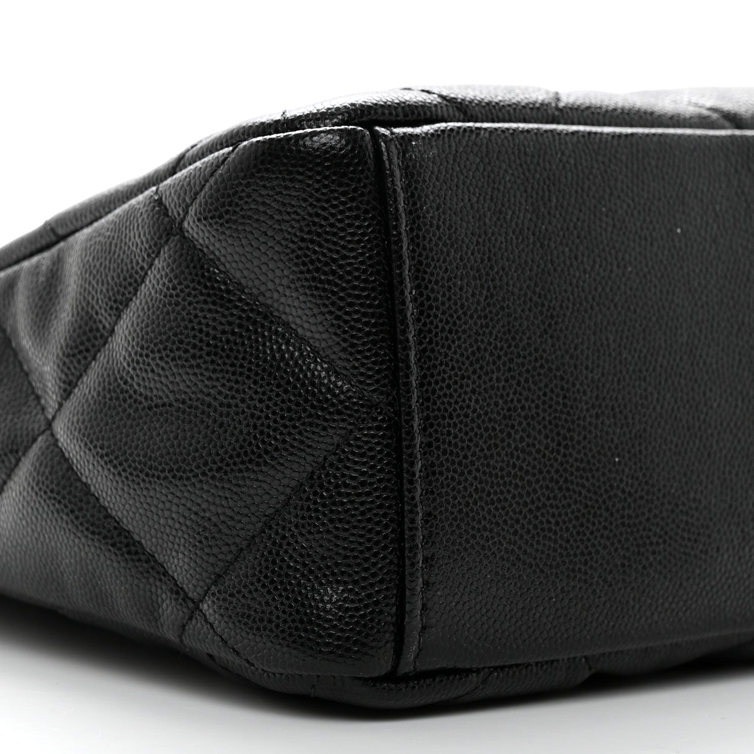 Chanel Caviar Quilted Fold Over Hobo Black 9 of 10