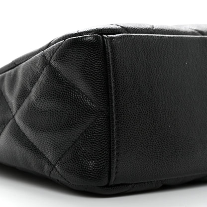 Chanel Caviar Quilted Fold Over Hobo Black 9 of 10
