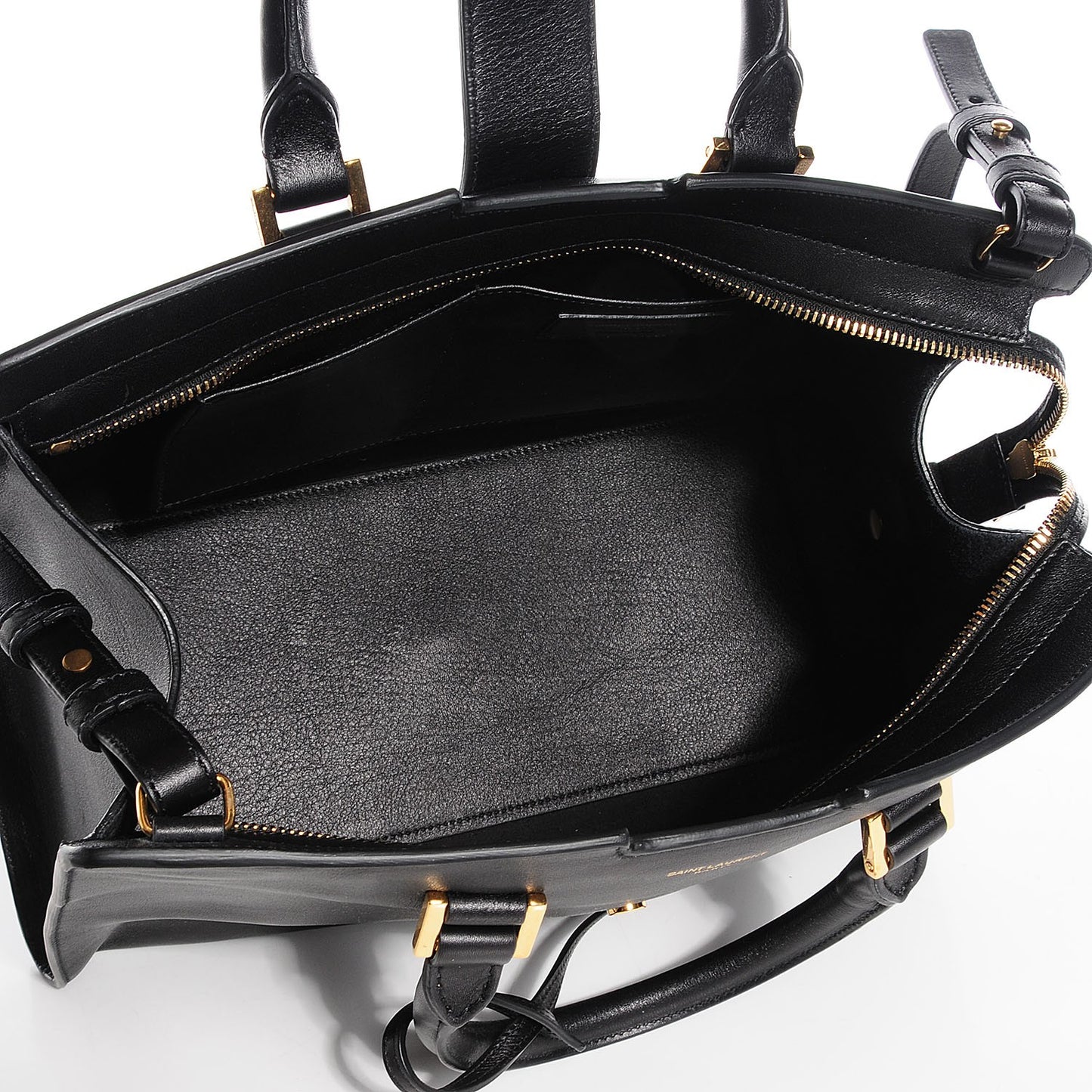 Calfskin Small Monogram Cabas Black