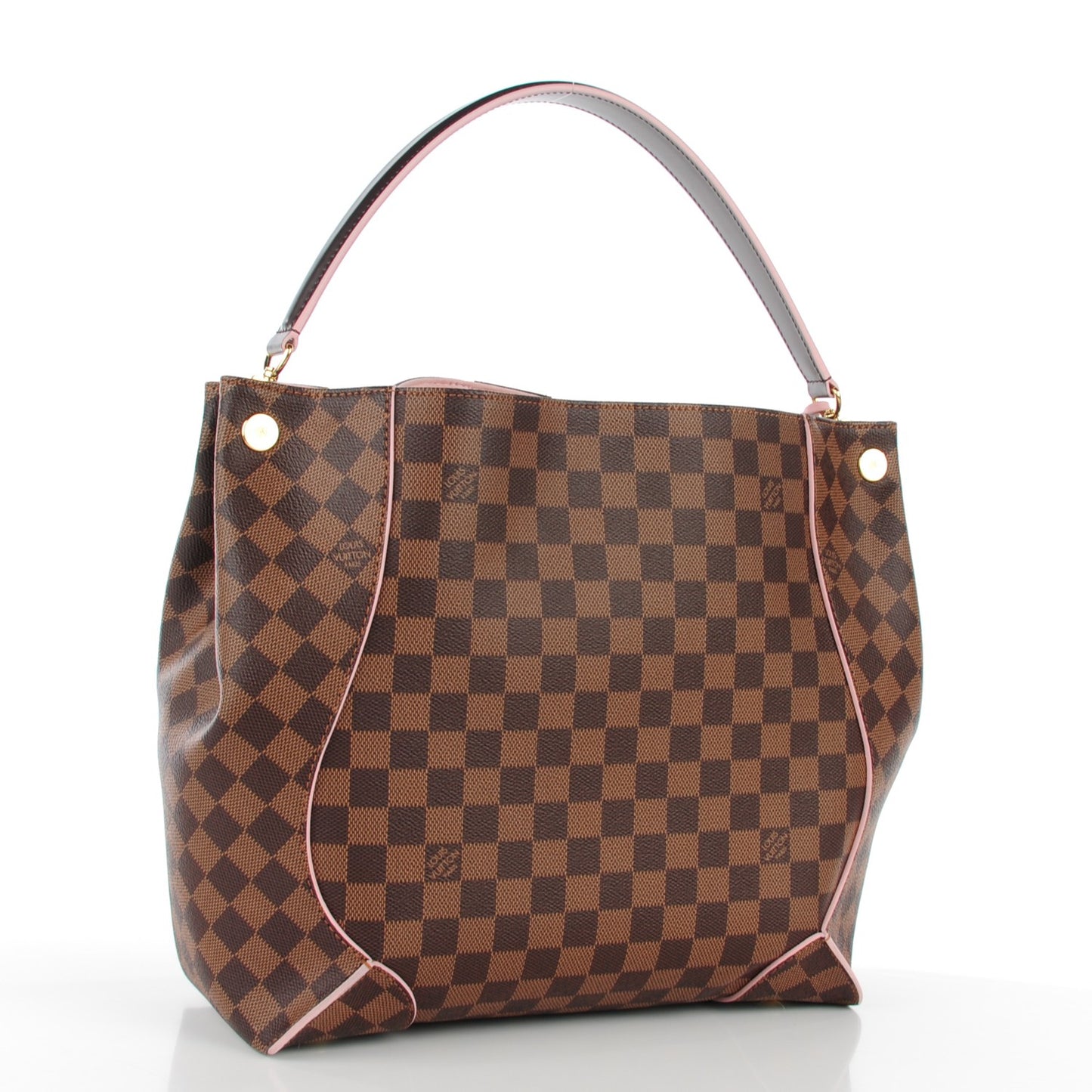 Damier Ebene Caissa Hobo Rose Ballerine