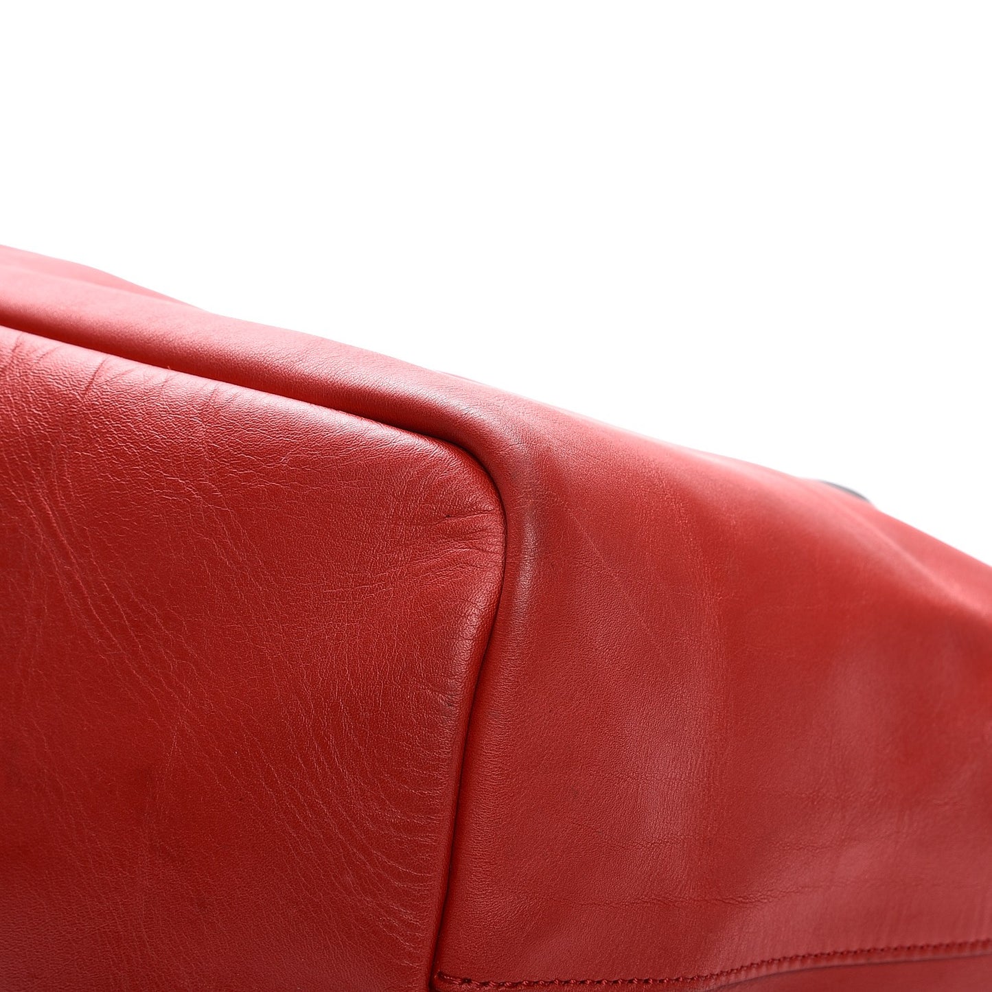 Calfskin Large Antigona Tote Red Black