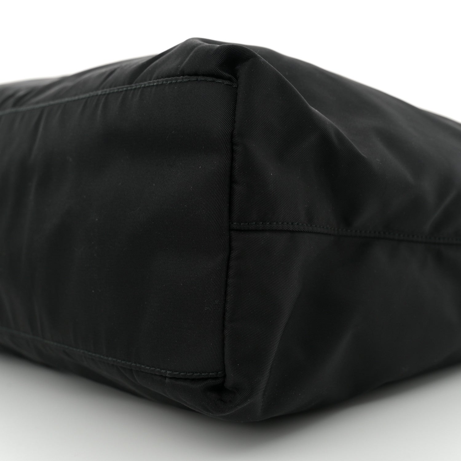 Prada Tessuto Nylon Saffiano Shopping Tote Black 10 of 11