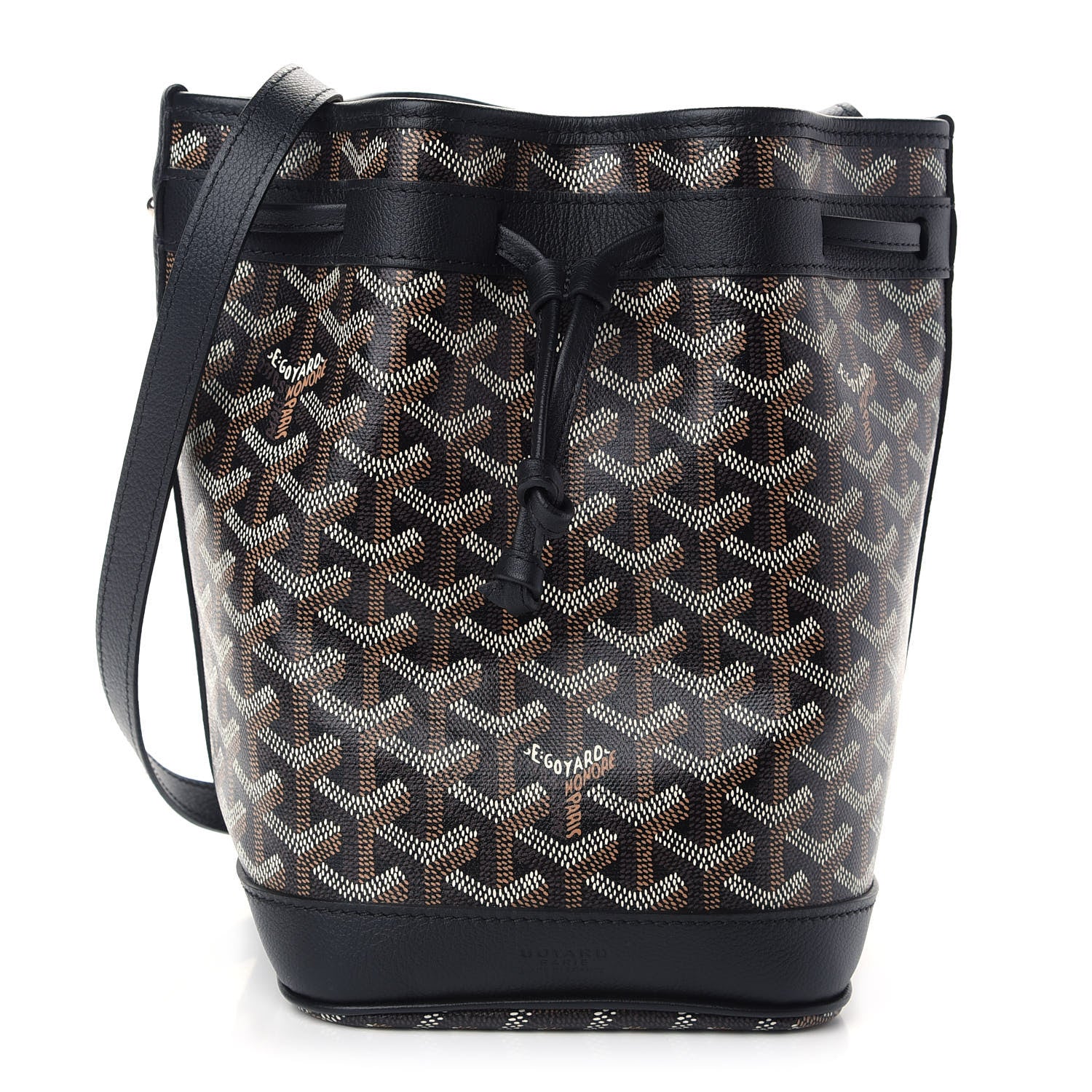 Goyard Goyardine Petit Flot Bucket Bag PM Black 1 of 8