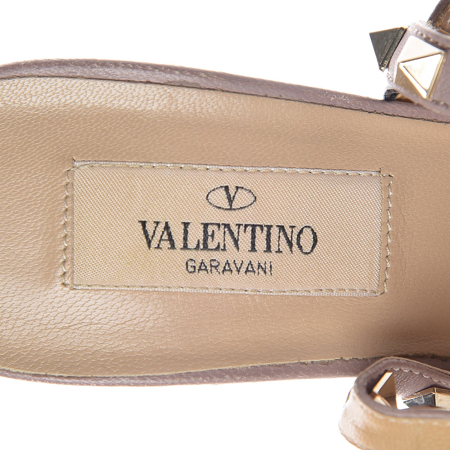 Valentino Garavani Patent Nappa Rockstud Ankle Strap 100mm Pumps 38 Black Poudre 11 of 13