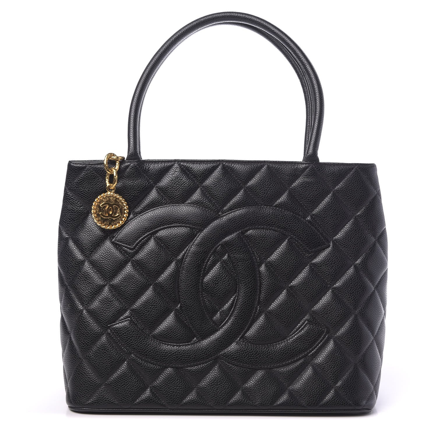 Chanel Caviar Quilted Medallion Tote Black 1 of 10