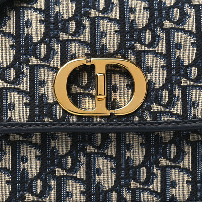 Christian Dior Oblique 30 Montaigne Avenue Bag Blue 8 of 11