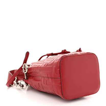Fendi Vitello Liberty F is Fendi FF 1974 Embossed Mini Mon Tresor Bucket Bag Fragola 4 of 11