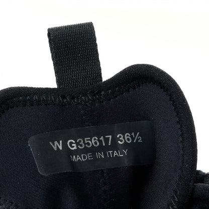 Chanel Velvet Calfskin Mixed Fibers CC Sneakers 36.5 Black 7 of 9